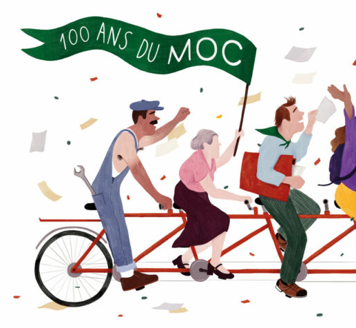Affiche d'invitation à la semaine sociale du MOC, 2022