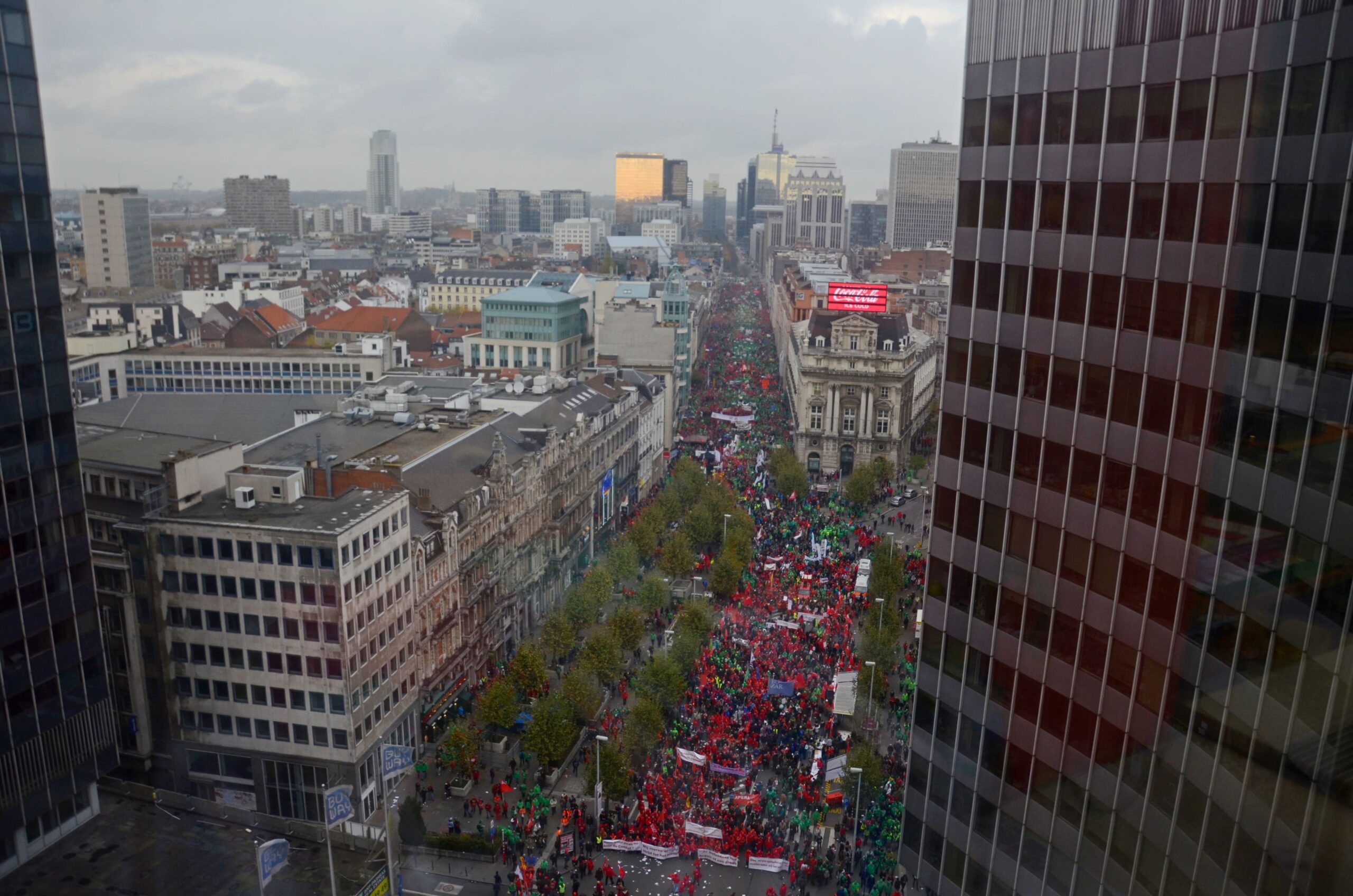 Manifestation nationale du 06 novembre 2014 contre le gouvernement Michel et sa politique d&rsquo;austérité