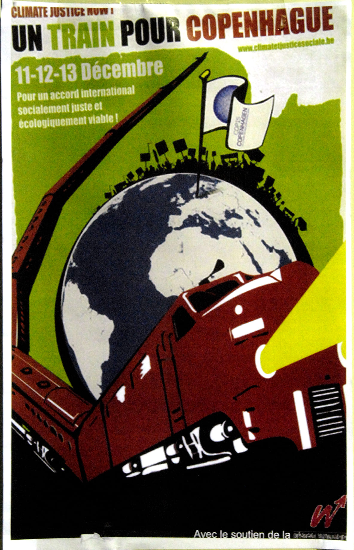 Départ du train « Climat » pour Copenhague », Bruxelles, le 11 décembre 2009